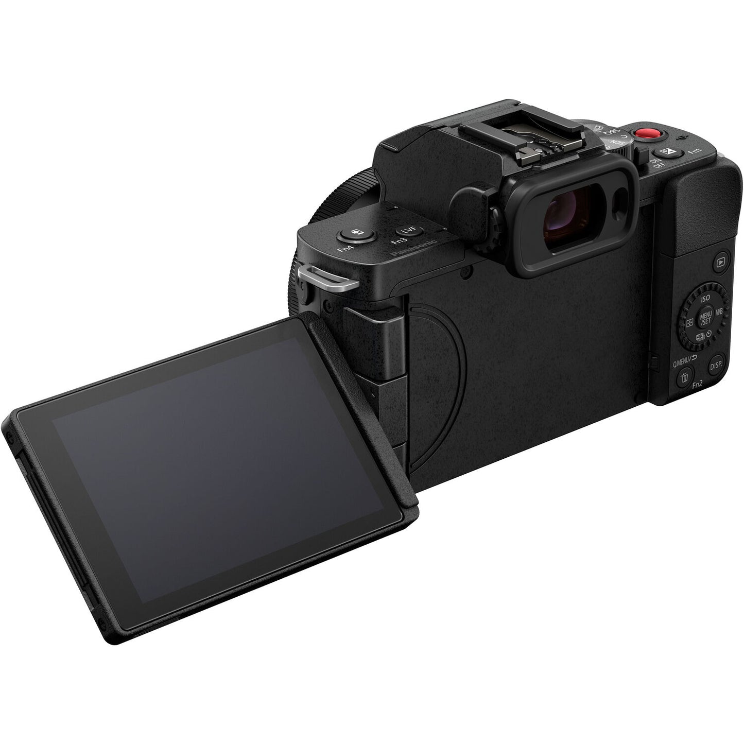 Spiegellose Kamera Panasonic Lumix G100 mit 12-32-mm-Objektiv und Stativgriff-Kit