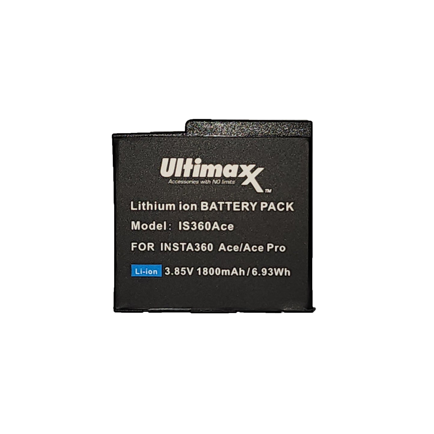 Ultimaxx Replacement Battery for Insta360 ACE/ACE PRO - 1800 mAh