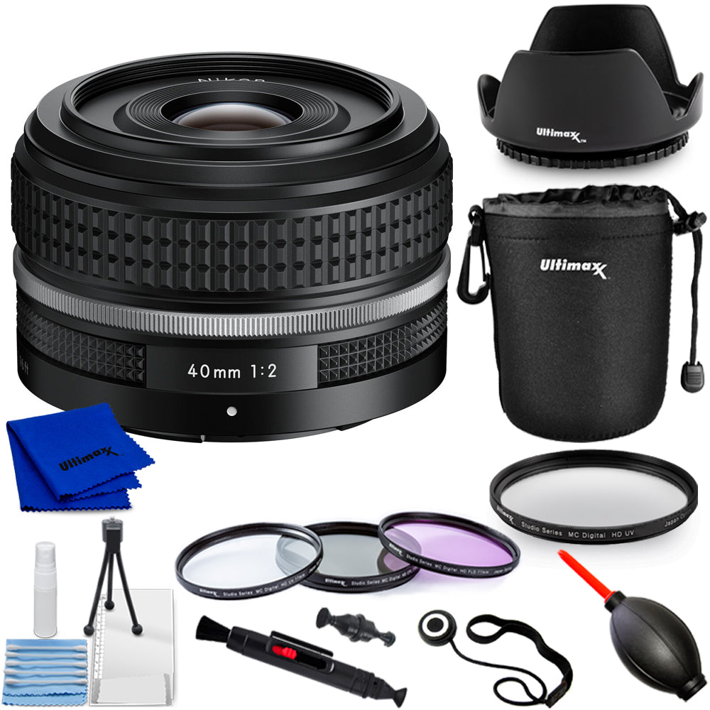 Nikon NIKKOR Z 28 mm 1:2,8 (SE)-Objektiv (weiße Box) 20110 – 10-teiliges Zubehörpaket