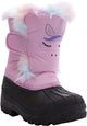 AQUAKIX Pink Unicorn Print With Rainbow Fur Snow Boots (T9) AQUAKIX
