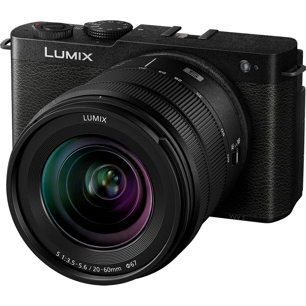 Panasonic Lumix S9 spiegellose Kamera mit S 20-60 mm Objektiv (Tiefschwarz), 7-teiliges Paket