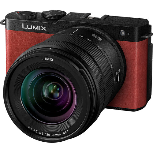 Panasonic Lumix S9 spiegellose Kamera mit S 20-60-mm-Objektiv (Karminrot) im Paket