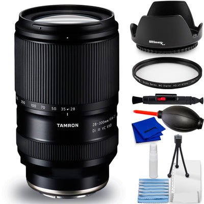 Tamron 28–300 mm f/4–7,1 Di III VC VXD-Objektiv (Sony E) A074 – 7-teiliges Zubehörpaket