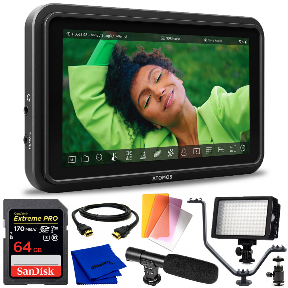 Atomos Shinobi II 5,2" HDMI HDR-Monitor ATOMSHB003 - 8-teiliges Zubehörpaket