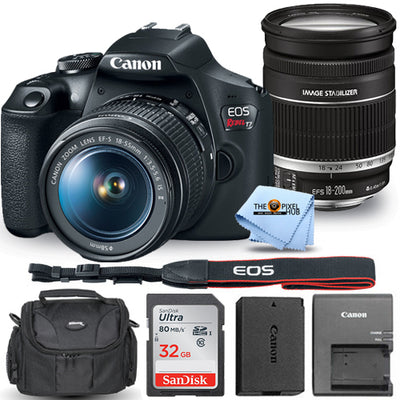 Canon EOS Rebel T7 mit EF-S 18-55 mm f/3.5-5.6 IS II Objektivpaket 6