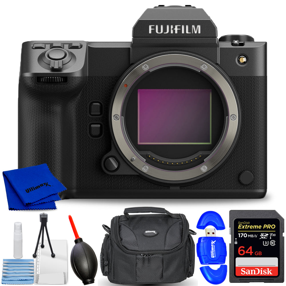 FUJIFILM GFX100 II spiegellose Mittelformatkamera 600023590 - 7-teiliges Zubehörset