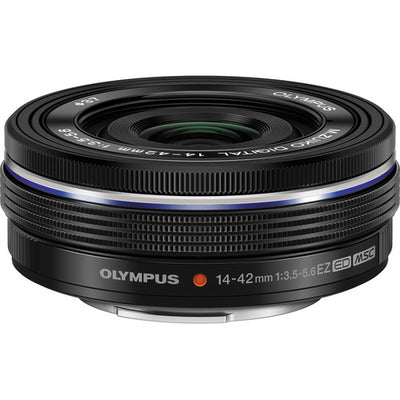 Olympus M.Zuiko Digital ED 14–42 mm f/3,5–5,6 EZ-Objektiv (schwarz) – weiße Box