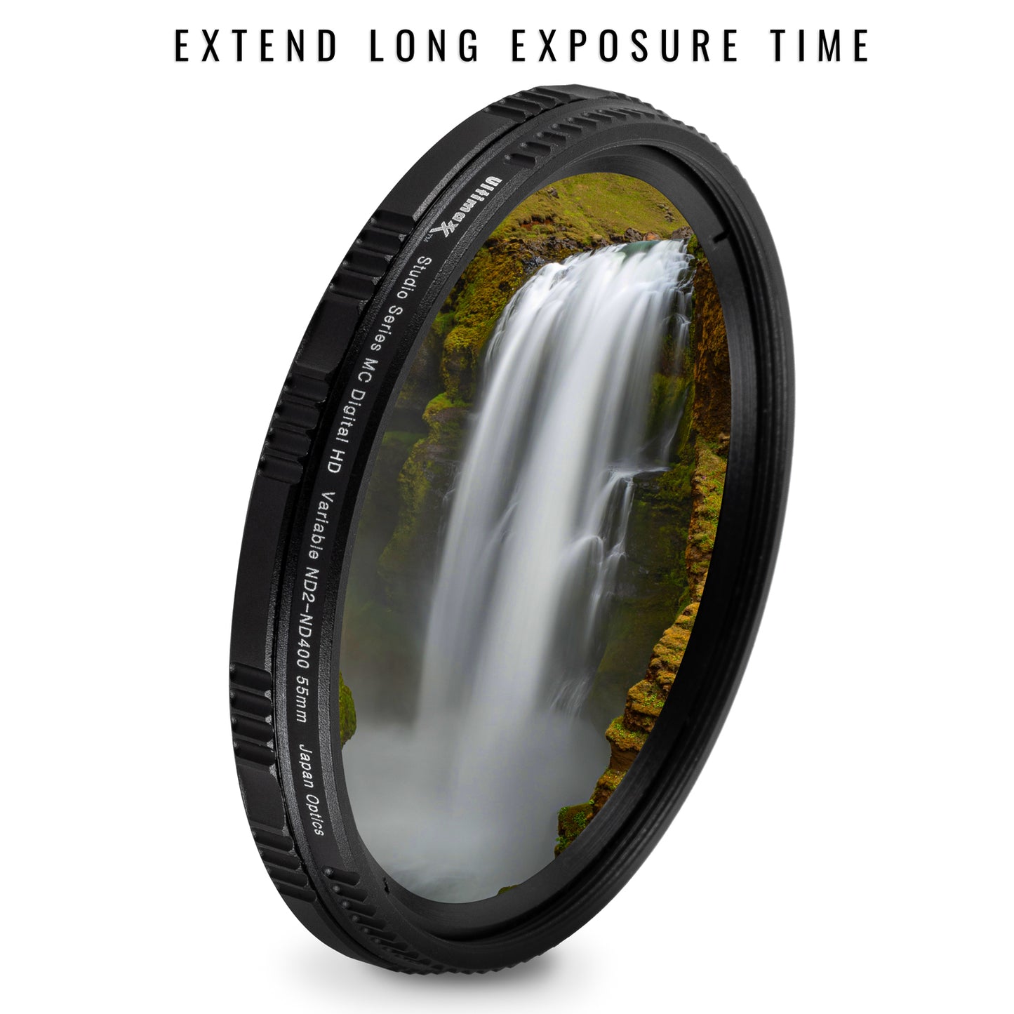 ULTIMAXX 62mm Variable Neutral Density Twisting Multi-Coated Filter ND2-ND400