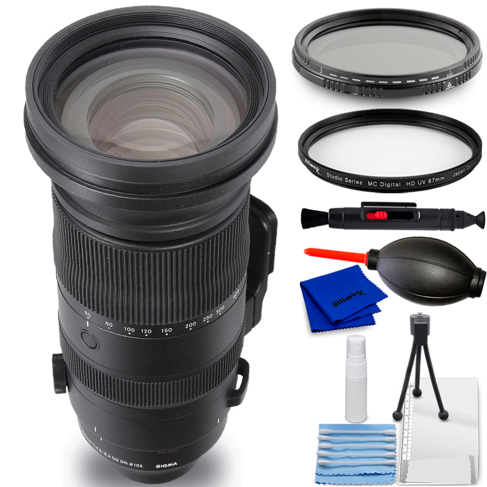 Sigma 60-600 mm f/4,5-6,3 DG DN OS Sportobjektiv (Sony E) 732965 – 7-teiliges Paket