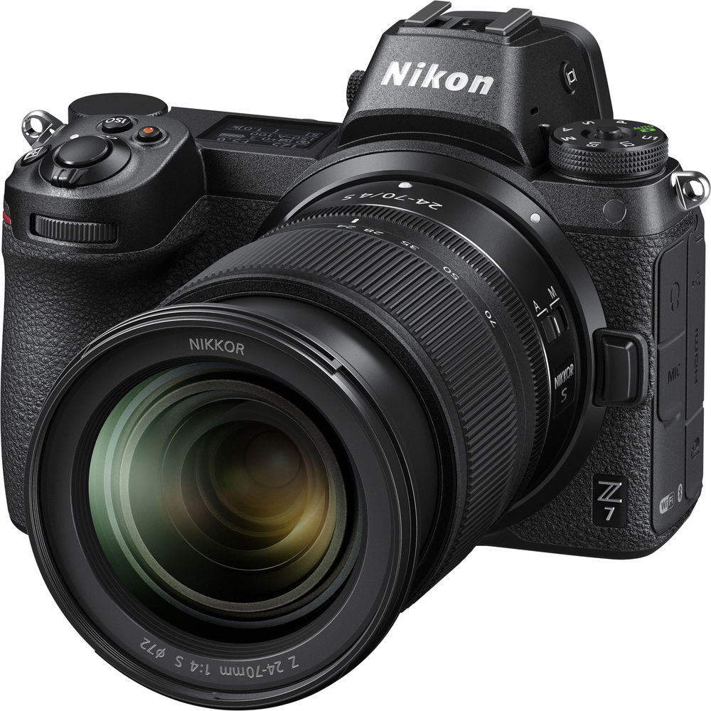 Nikon Z7 spiegellose Kamera mit 24-70-mm-Objektiv 1594 – 7-teiliges Zubehörpaket