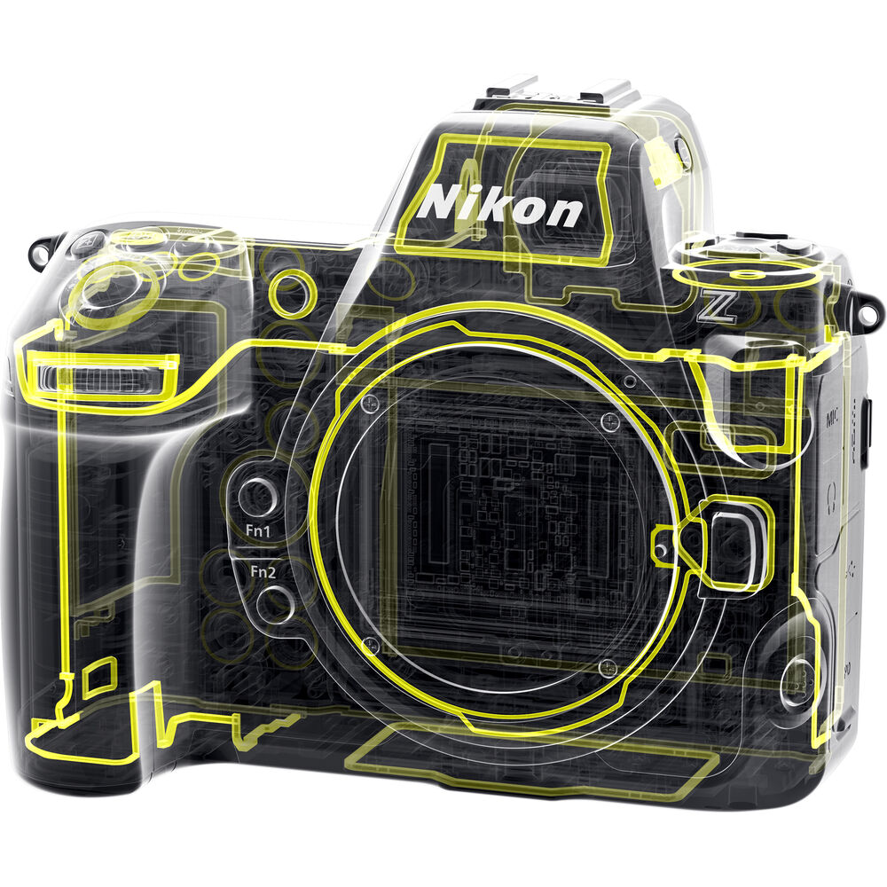 Spiegellose Nikon Z8-Kamera und Nikon FTZ II-Bajonettadapter – 7-teiliges Zubehörpaket