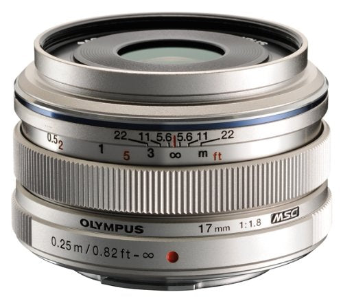 Olympus M.ZUIKO Digital 17mm f/1.8 Lens (Silver)