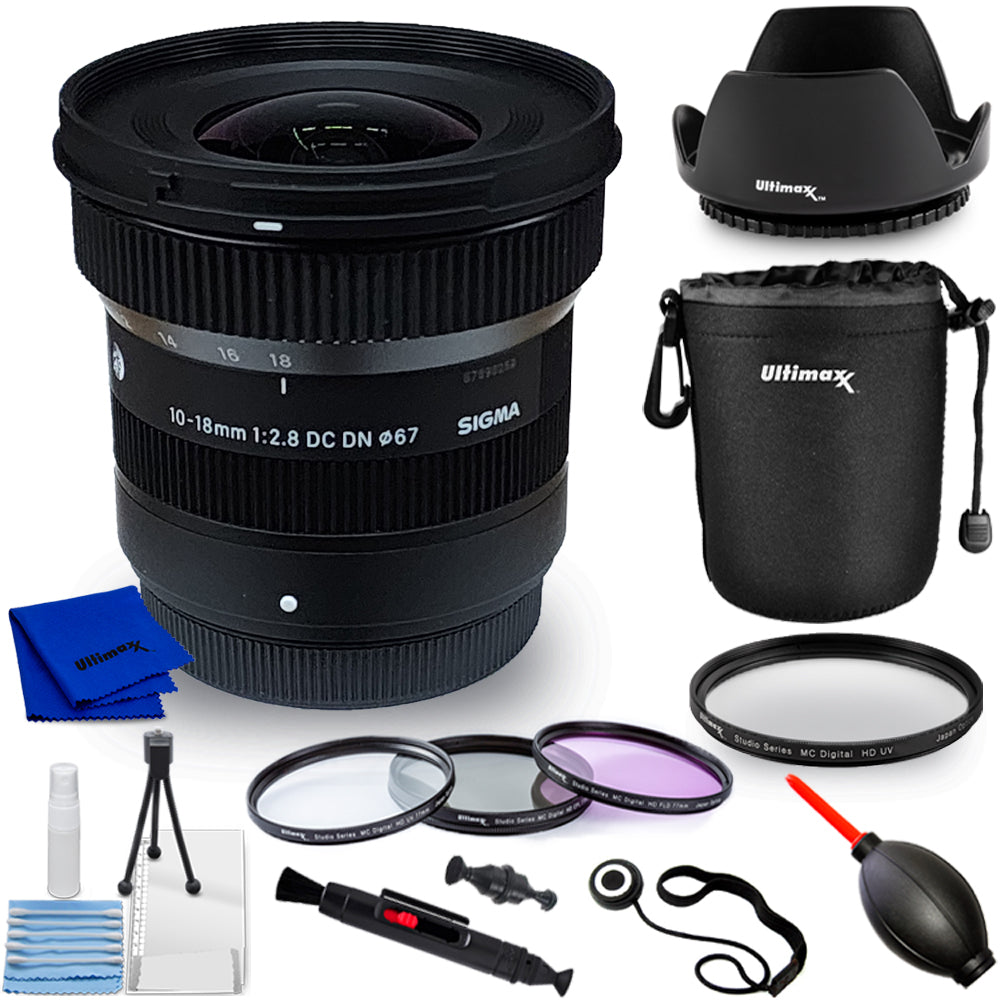 Sigma 10–18 mm f/2,8 DC DN Contemporary-Objektiv (FUJIFILM X) 207975 – 10er-Paket