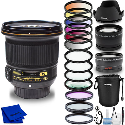 Nikon AF-S NIKKOR 20 mm 1:1,8G ED 20051 + Filterkits + Objektivtasche im Paket