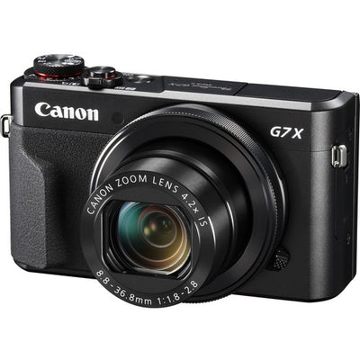 Canon PowerShot Digitalkamera G7 X Mark II mit WLAN &amp; NFC, LCD-Bildschirm und 1-Zoll-Sensor – (Schwarz) 11-teiliges Vorteilspaket