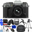 FUJIFILM X-T50 Spiegellose Kamera mit 15-45-mm-Objektiv (Anthrazit-Silber) Kit