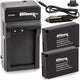 2x LP-E12 Batteries & Charger for Canon SX70, EOS SL1, M200, M10, M50, M100 Ultimaxx