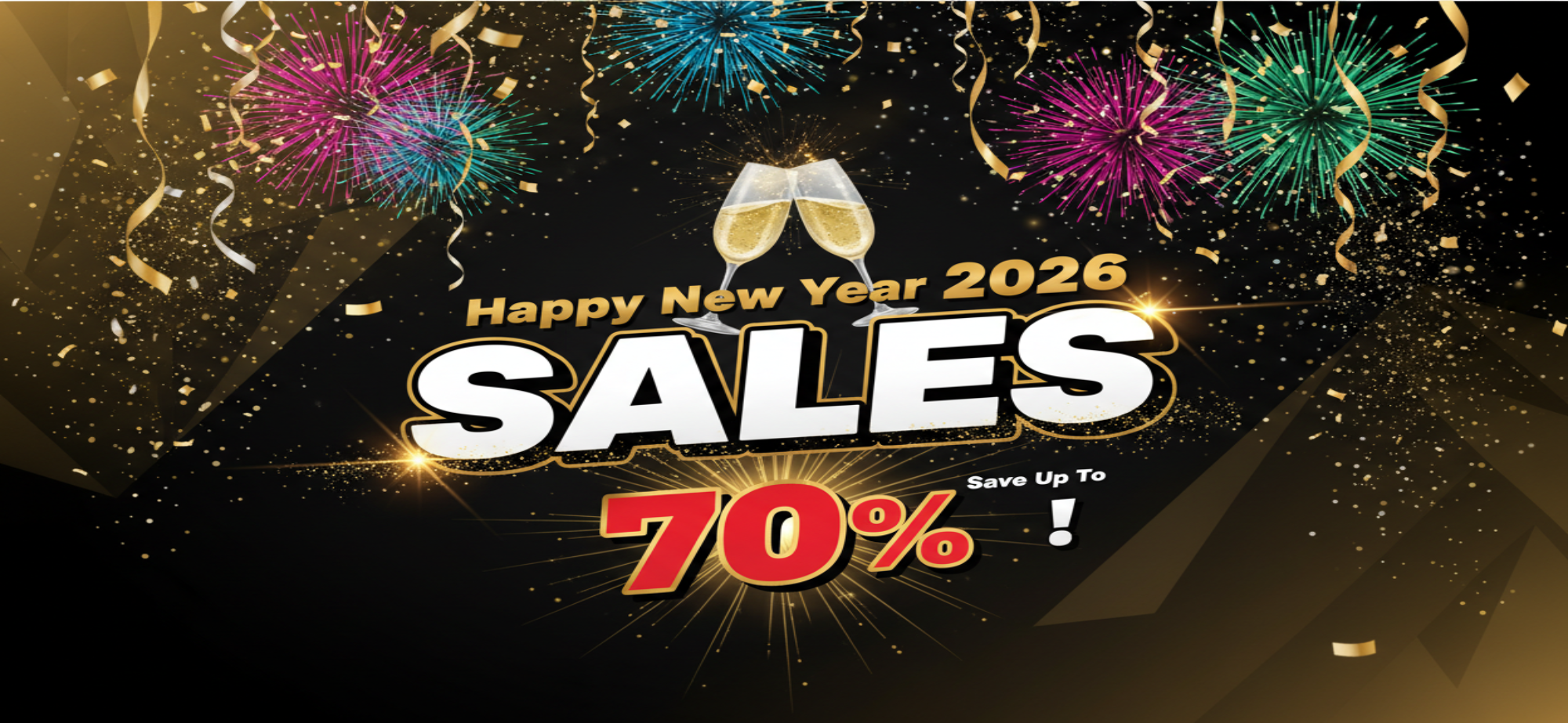 Happy New Years 2026 Sales save up to 70% 
