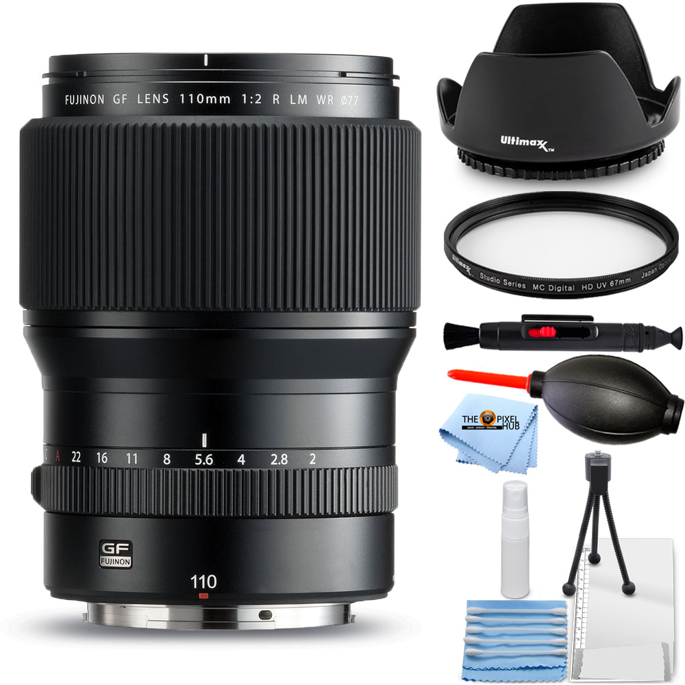 FUJIFILM GF 110 mm f/2 R LM WR Objektiv 600018568 - 7-teiliges Zubehörpaket