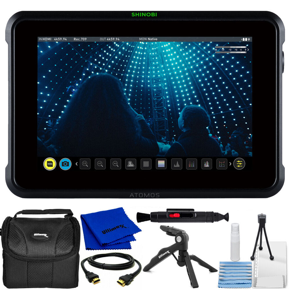 Atomos Shinobi 7" 4K HDMI/SDI-Monitor ATOMSHB002 - 7-teiliges Zubehörpaket