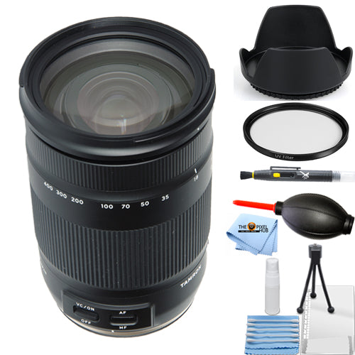 Tamron 18-400mm f/3.5-6.3 Di II VC HLD Objektiv für Nikon F AFB028N-700 - UV-Paket