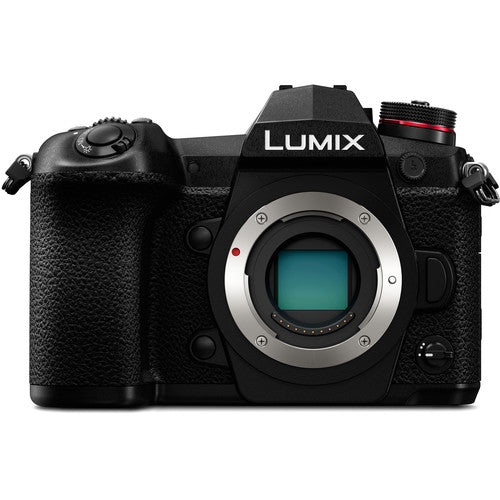 Panasonic Lumix DC-G9 spiegellose Micro 4/3-Kamera (Gehäuse) + 64 GB + Blitzlicht-Paket