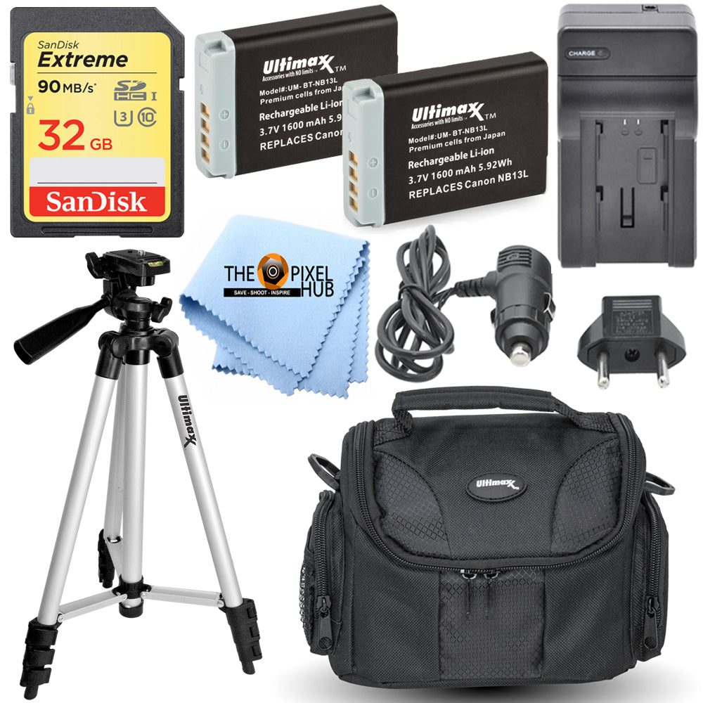 PRO Accessory Bundle Kit for Canon SX720 SX730 SX740 SX620 G7 X II III G5 X II