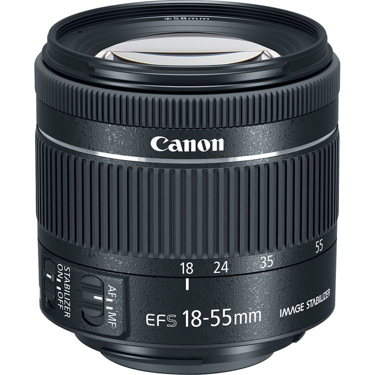 Canon EF-S 18-55mm f/4-5.6 IS STM Lens 1620C002 Filter Bundle - New in White Box