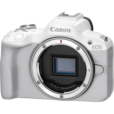 Canon EOS R50 Mirrorless Camera (White) - 5812C002