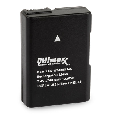 ULTIMAXX Replacement EN-EL14A Lithium-Ion Battery for Nikon D5600 D5500 D5300