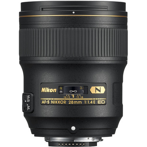 Nikon AF-S NIKKOR 28 mm 1:1,4E ED-Objektiv 20069 – Essential UV-Paket