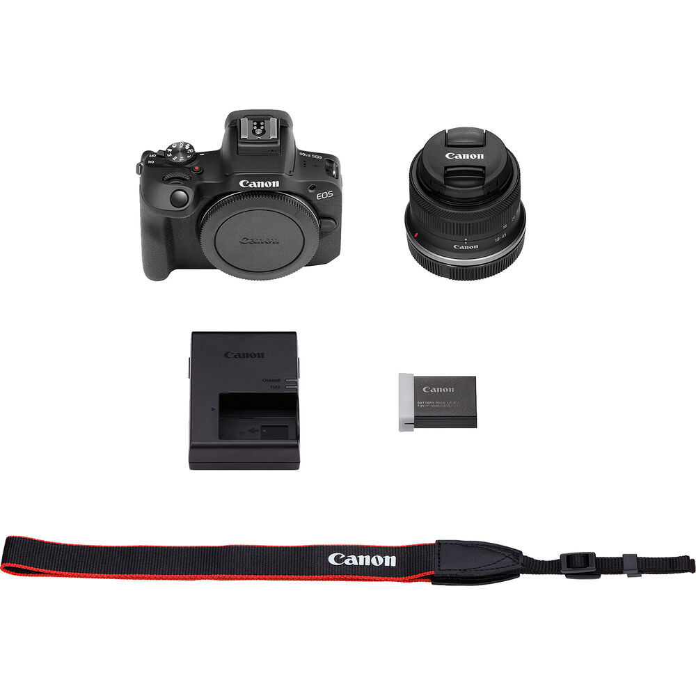 Canon EOS R100 Mirrorless Camera with 18-45mm Lens - 6052C012