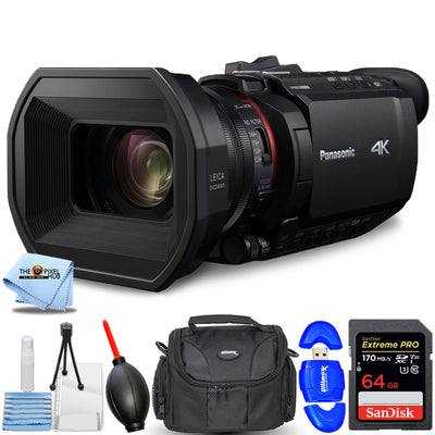 Panasonic HC-X1500 UHD 4K HDMI Pro Camcorder mit 24-fach Zoom + 64 GB + Tasche im Bundle