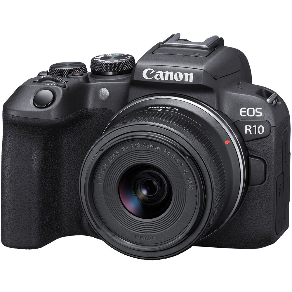 Canon EOS R10 spiegellose Kamera mit RF-S 18-45 mm f/4.5-6.3 IS STM Objektivpaket