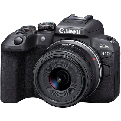 Canon EOS R10 spiegellose Kamera mit RF-S 18-45 mm f/4.5-6.3 IS STM Objektivpaket