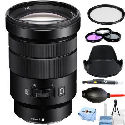 Sony E PZ 18-105mm f/4 G OSS Lens SELP18105G Pro Filter Kit Bundle