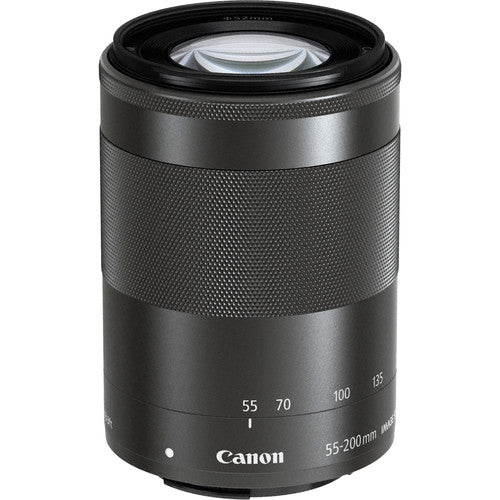 Canon EF-M 55-200mm f/4.5-6.3 IS STM Lens (Black) - 9517B002