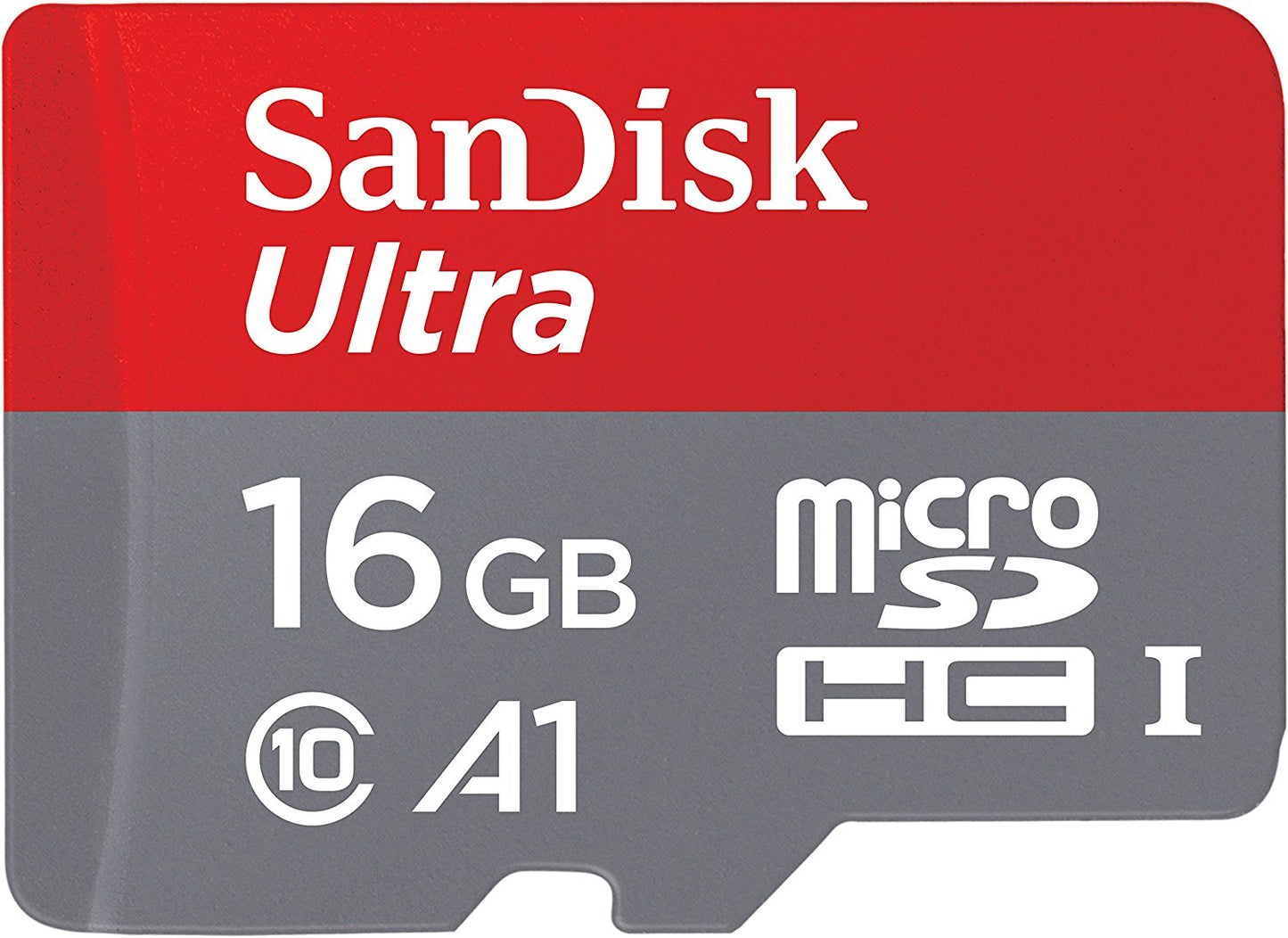 SanDisk Ultra 16 GB Micro SDHC UHS-I-Karte, 98 MB/s, U1 A1 – SDSQUAR-016G-GN6MA