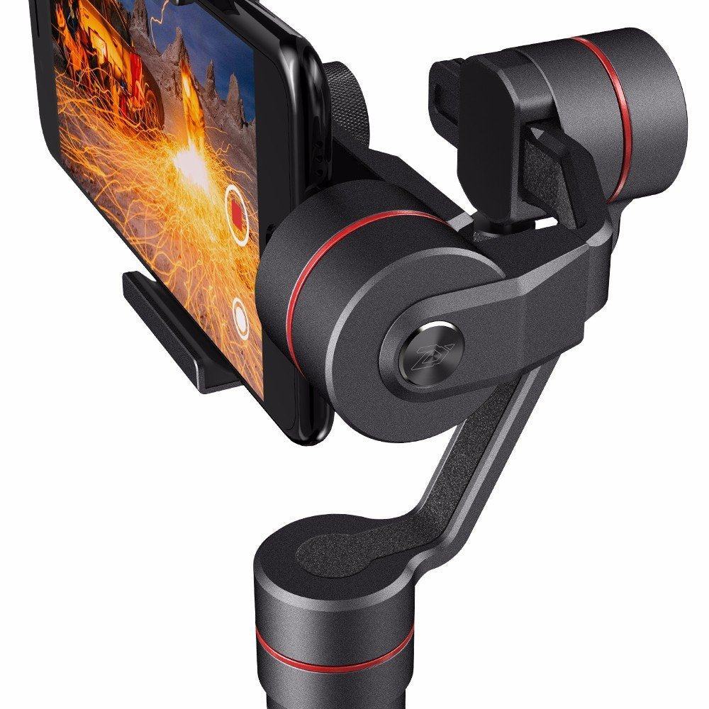 Zhiyun-Tech Smooth-3 Handheld 3-Achsen Gimbal Stabilisator für Smartphones (Schwarz)