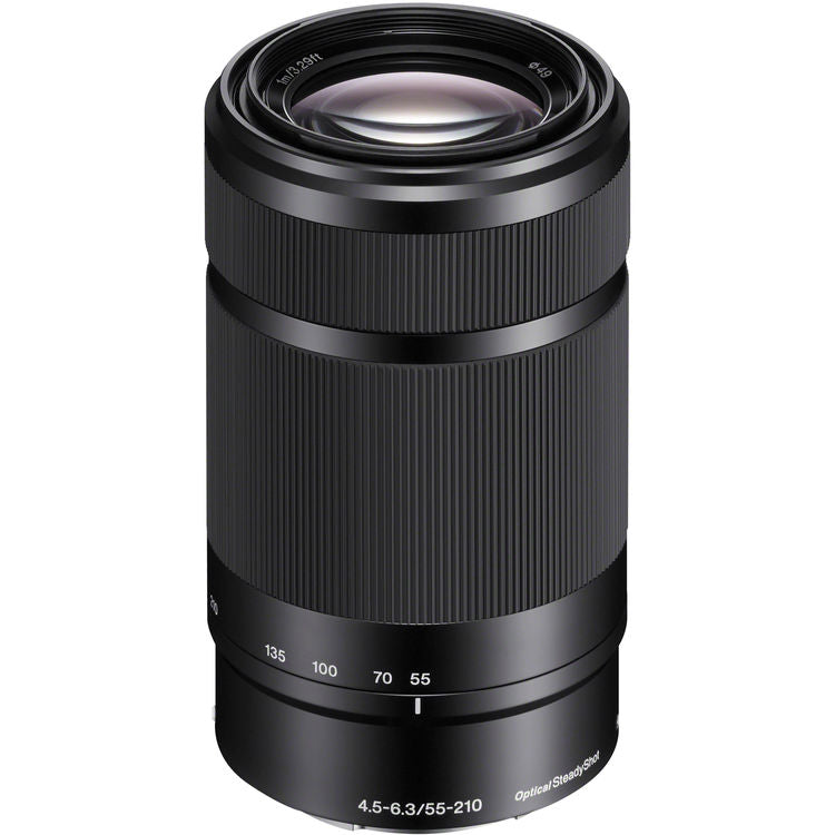 Sony E 55-210 mm f/4,5-6,3 OSS-Objektiv (schwarz) SEL55210/B, weiße Box