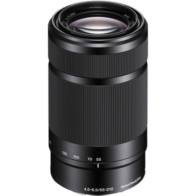 Sony E 55-210 mm f/4,5-6,3 OSS-Objektiv (schwarz) SEL55210/B, weiße Box