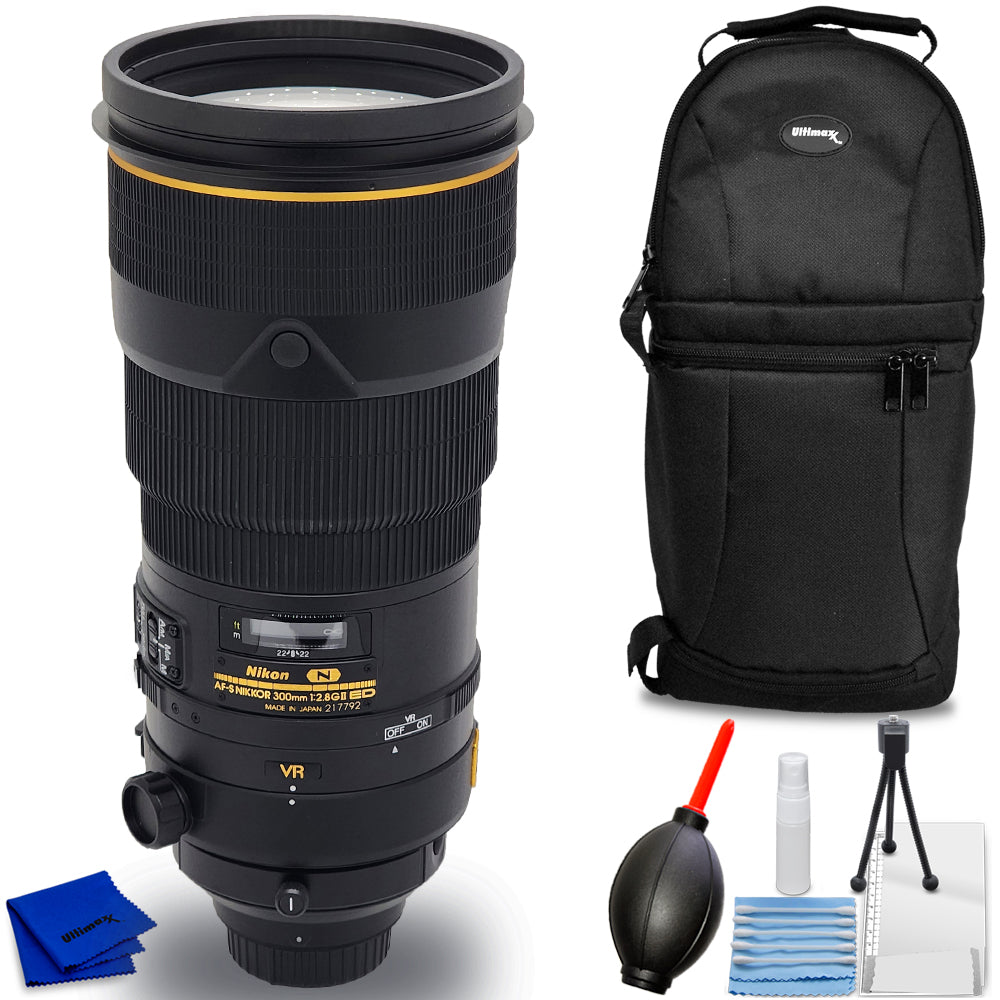 Nikon AF-S NIKKOR 300mm f/2.8G ED VR II Lens 2186 - 5PC Accessory Bundle