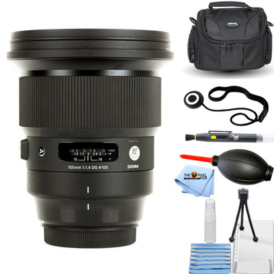 Sigma 105mm f/1.4 DG HSM Art Objektiv für Canon EF 259954 - 7-teiliges Zubehörpaket