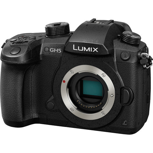 Panasonic Lumix GH5 spiegellose Kamera (Gehäuse) – 12-teiliges Zubehörpaket