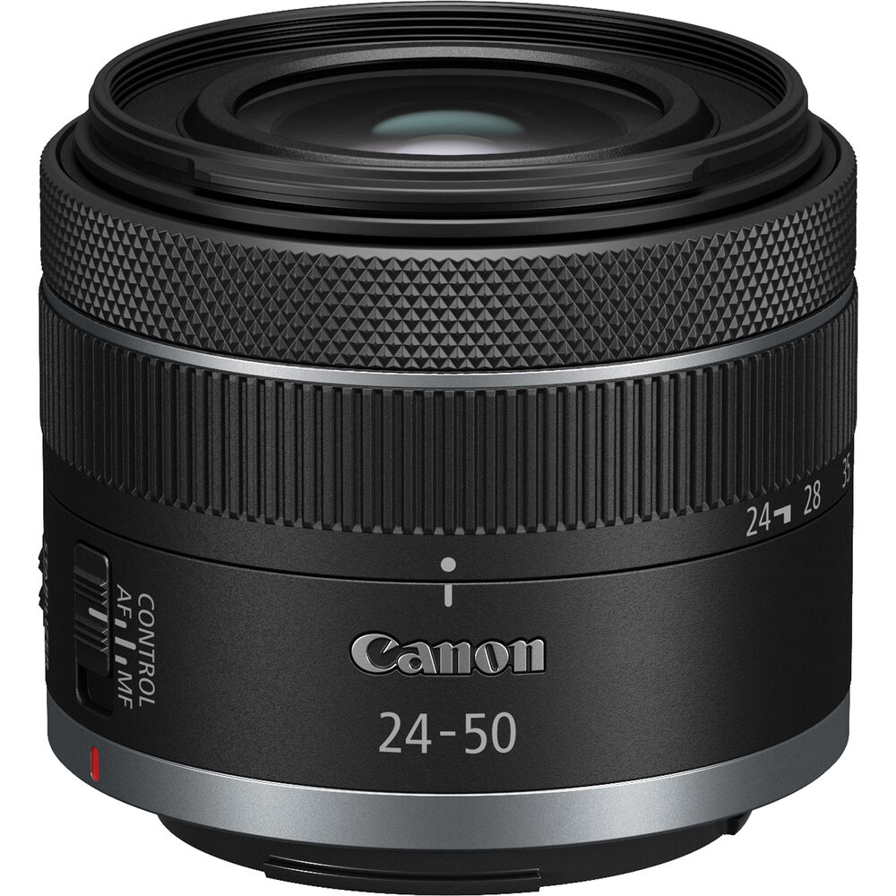 Canon RF 24–50 mm f/4,5–6,3 IS STM-Objektiv (weiße Box) – 7-teiliges Zubehörpaket