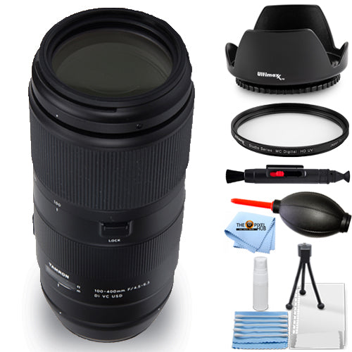 Tamron 100-400mm f/4.5-6.3 Di VC USD Lens for Nikon F - UV Filter Bundle