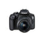 Canon EOS 2000D / Rebel T7 mit 18-55 mm IS II-Objektiv + EXT BATT + 64 GB-Paket