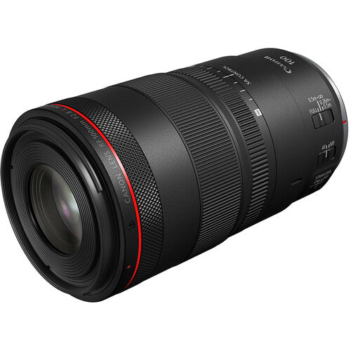 Canon RF 100mm f/2.8L Macro IS USM Objektiv mit UV-Filter-Reinigungsset und Gegenlichtblende