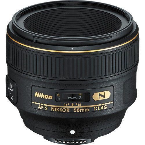 Nikon AF-S NIKKOR 58 mm 1:1,4G-Objektiv – 2210 Starter-UV-Filterpaket