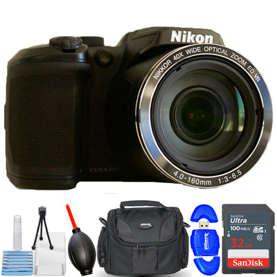 Nikon COOLPIX B500 Digitalkamera (Schwarz) 26506 - Essential 32 GB Paket